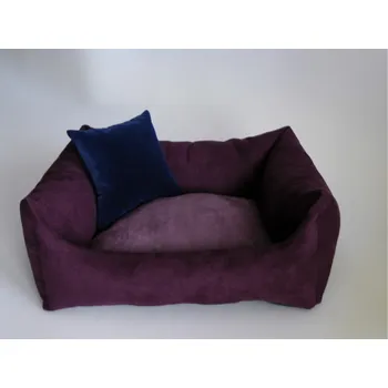 Pelíšek pro psa DELUXE Pelíšek pro psa - švestka / tmavý vřes / tmavě modrá