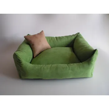 Pelíšek pro psa DELUXE Pelíšek pro psa - zelená / zelená / cappuccino