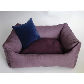 Pelíšek pro psa DELUXE Pelíšek pro psa - tmavý vřes / švestka / tmavě modrá