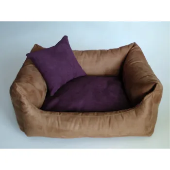 Pelíšek pro psa DELUXE Pelíšek pro psa - hnědá - káva s mlékem / švestka / švestka