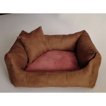 Pelíšek pro psa DELUXE Pelíšek pro psa - hnědá - káva s mlékem / losos / hnědá - káva s mlékem