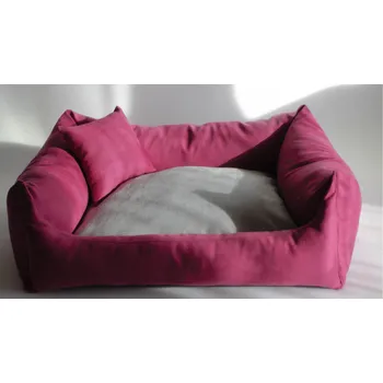 Pelíšek pro psa DELUXE Pelíšek pro psa - růžová - malinová / stříbrná / růžová - malinová