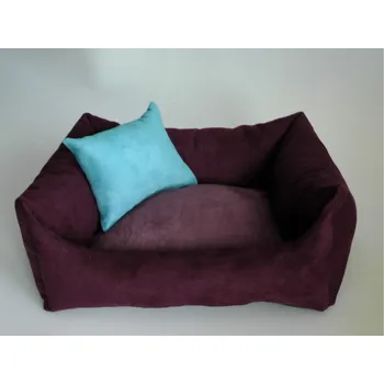 Pelíšek pro psa DELUXE Pelíšek pro psa - švestka / tmavý vřes / tyrkysová