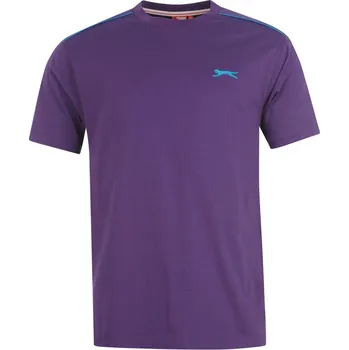 Slazenger Plain T Shirt Mens Purple Pánské tričko Slazenger Plain T Shirt Mens Purple