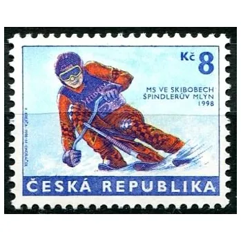 Poštovní známka Česká pošta (1998) č. 170 ** - 8 Kč - Česká republika - MS ve skibobech