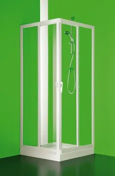 Sprchový kout VELA 75x75cm, bílá, čiré sklo