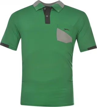 Pánské tričko Slazenger Plain Polo Shirt Mens zelená
