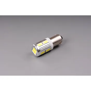 LED 12V-24V 4W BA9s čirá 10xSMD 5630