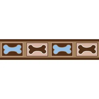 Obojek pro psa Red Dingo obojek Bone Yard Brown 30-47 cm/20 mm