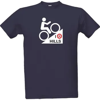 Tričko s potiskem I love hills man pánské