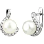 Náušnice stříbrné LISSANDRA s perlou FNJE0346-CZ