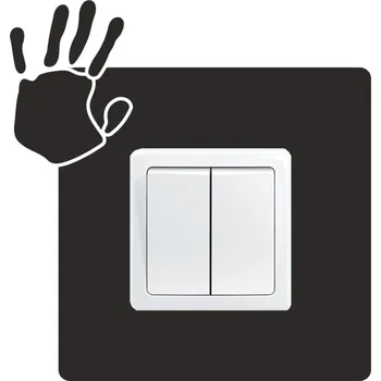 Samolepící dekorace Samolepka pod vypínač Otisk dlaně (samolepka na zeď)