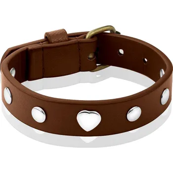 Náramek Kožený náramek s chirurgickou ocelí SLC-001-BRN