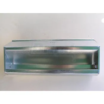 Chov hospodářského zvířete Závěsný zásobník s víkem 50 cm – pozinkovaný plech