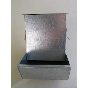 Chov hospodářského zvířete Zásobník na granule a zrno vnitřní 1 l – pozinkovaný plech