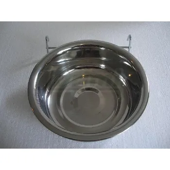 Nerez miska 1,4 l, držák s háčky na uchycení