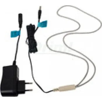 Vyhřívací topný kabel 24 V / 10W s adaptérem, nerezové opletení