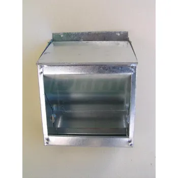 Závěsný zásobník s víkem 12 cm – pozinkovaný plech