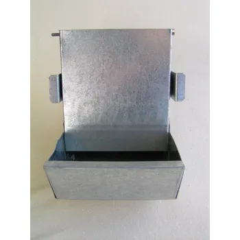 Chov hospodářského zvířete Zásobník na granule a zrno - obsluha zvenčí 1 l – pozinkovaný plech