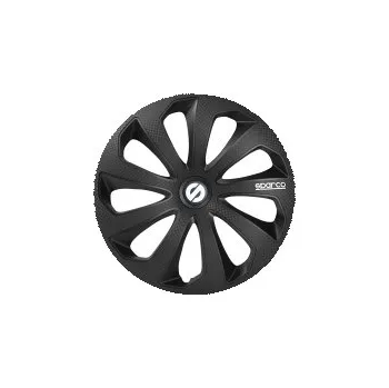 Poklice na kolo Poklice na kola Sparco 15" model Sicilia (barva černá/carbon) - 4 kusy SLEVA 13%