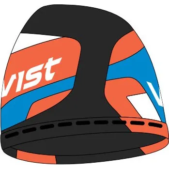 Čepice Čepice VIST Cesare Beanie Black Mandarin White Acqua