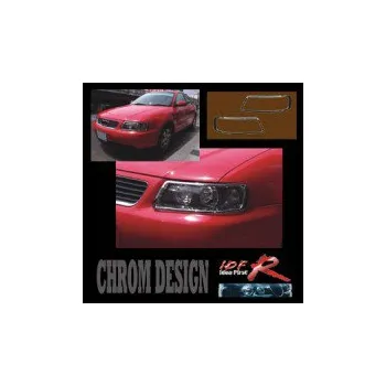 Tuning Chromové rámečky předních světlometů Audi A3 rok výroby 98-03