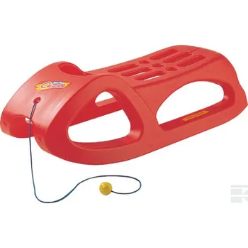Boby Sáně Cruiser červené - Rolly Toys (R20012) (Rolly Toys sáně - sáně z tvrzeného, velmi pevného plastu, k sáním se dá připěvnit dětská sedačka)