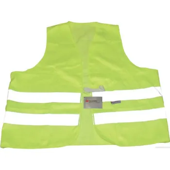 Výstražná vesta, žlutá, polyester (46201) (Reflexní vesta, třída bezpečnosti 2, EN 471, nastavitelná univerzální velikost, pratelná, vhodné pro okamžité použití, nehodí se pro náročnou práci)