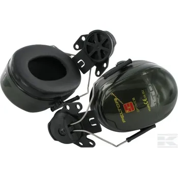 Chránič sluchu Sluchátka Peltor H520A-407-GQ Optime II, upínání na helmu (Dřevorubecká helma Peltor s upnutím na helmu SRN 30 dB, dobře tlumí i nízké frekvence)