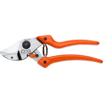 Nůžky na větve Jednobřité zahradní nůžky, zkrácená čepel, ergonomické, Original Löwe 7107 (Moderní zahradní nůžky se zkrácenou čepelí pro účinnější stříhání, zahnutá rukojeť bez nutniosti velké síly, síla se přenáší přímo na místo střihu)