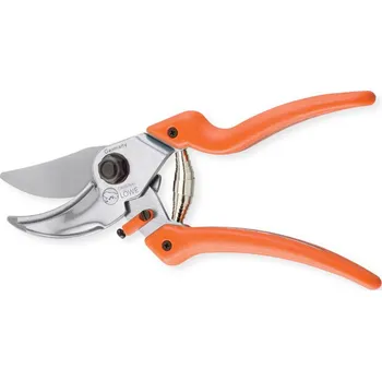 Nůžky na větve Dvoubřité zahradní nůžky, ergonomické, Original Löwe 9107 (Dvoubřité nůžky s vynikající technikou střihu, zakřivená rukojeť pro snížení potřebné síly, plynule nastavitelná šířka rukojetí dle požadovaného střihu)
