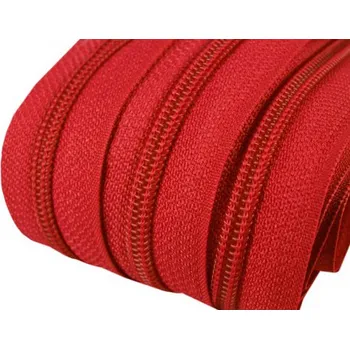 Zip Zip spirálový, nekonečný pás 5mm, červený, metráž