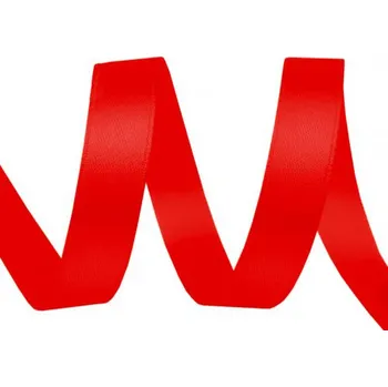 Stuha Atlasová stuha šíře 15mm, červená