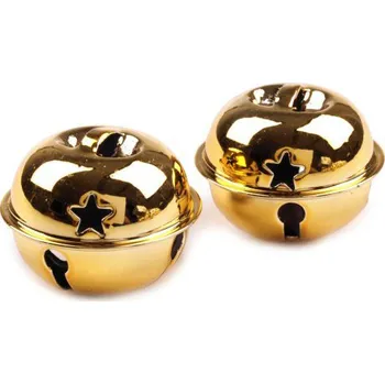 Rolnička kovová 30mm, zlatá