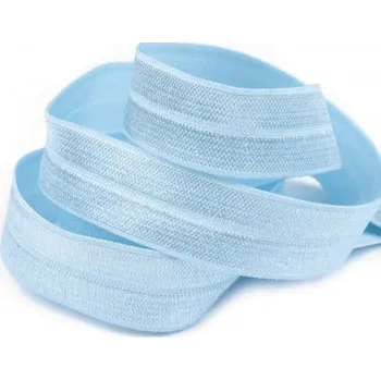 Textilní guma Lemovací guma, pruženka světle modrá 20mm, metráž