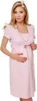 Těhotenské noční prádlo Italian Fashion Těhotenská noční košile Alena růžová XXL