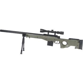 Airsoftová zbraň L96 AWS1, OD, dvojnožka, optika, Upgrade version, Well, MB4401D