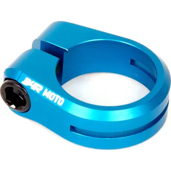 Sedlovka 34R Objímka sedlovky BMX MOTO SEATCLAMP V2 full CNC modrá matná