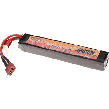 Baterie pro airsoftovou zbraň Akumulátor VB Li-Pol 11,1V, 1600 mAh, 20C, dlouhý, VB Power