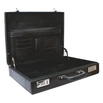 Školní kufřík Kožený kufřík - ATTACHE - barva hnědá