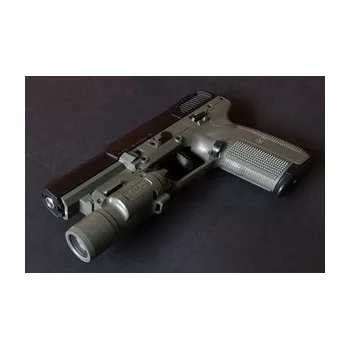 Airsoftová zbraň FN 5-7 se svítilnou, Foliage Green, GBB, Tokyo Marui