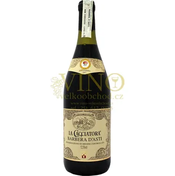Víno Barbera Asti D.O.C. La Cacciatora 12.5% 075 l