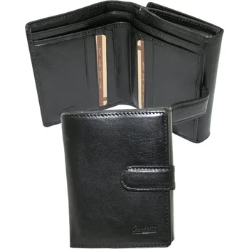 Peněženka OGNI EURO Guriatti - unisex kožená peněženka, černá