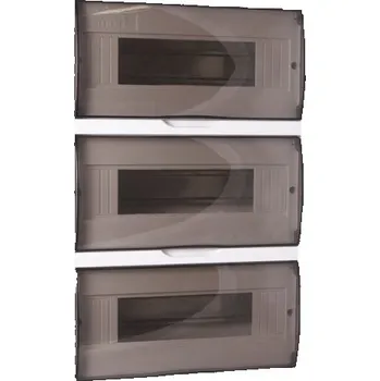 Rozvaděč ROZVADĚČ PLASTOVÝ 3x12 pozic DO STĚNY