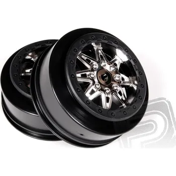 RC model auta 2.2 3.0 Raceline Renegade disky - 34mm (chrom/černé. 2 ks.)