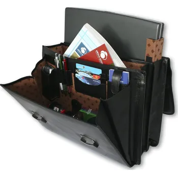 AFIN Akce ihned kožená taška pro notebook ADVOCATE barva černá