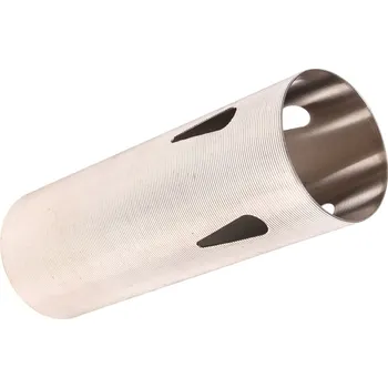 Sportovní střelba Bore-Up leštěný nerezový válec M4, žebrovaný, V výřez, SHS