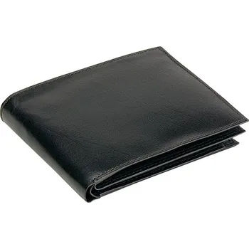 Peněženka EURO kožená pánská peněženka, černá