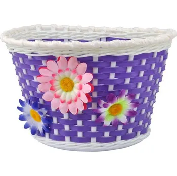 košík na kolo LONGUS koš přední na dětské kolo Girl plast fialov