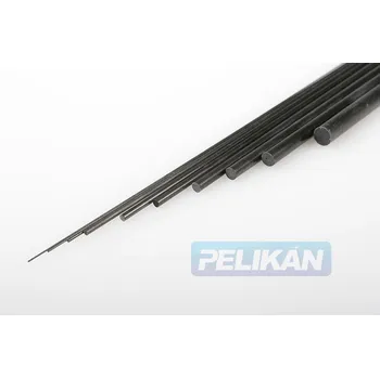 Modelářský uhlík Uhlíková tyč 12mm 1m